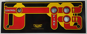 Space Invaders Control Panel Overlay (Taito Trimline)